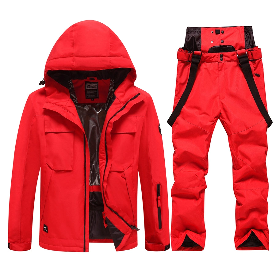 Unisex Ski Suit Snowboarding Jacket Pants Winter Outdoor Thermal Waterproof Snow Wear