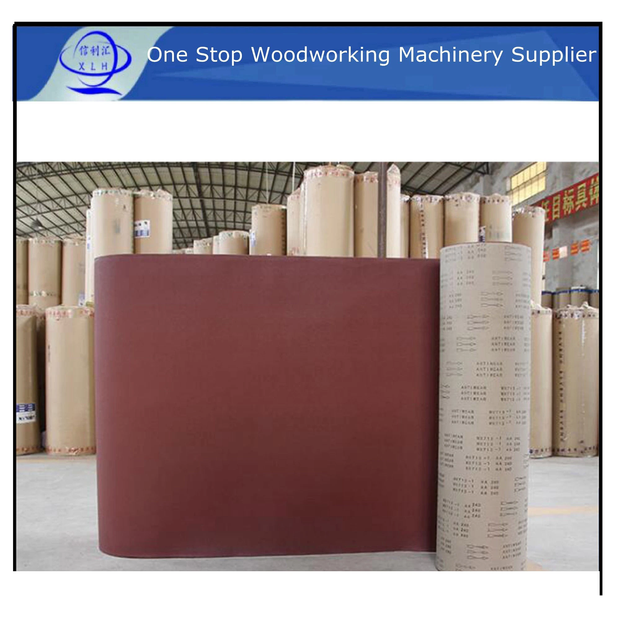 Wood Polishing Abrasive Cloth Roll for Abrasive Sanding Belt/ Aluminum Oxide Sandpaper Belt for Wood Silicon Carbide Abrasive Belt Sanding Machine