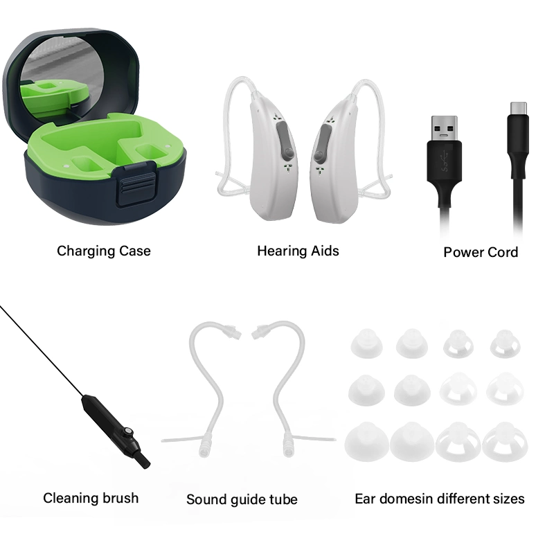 Smart APP OTC Hearing Aids Manufacturer Bte Ear Bluetooth Wireless Invisible Digital Rechargeable Hearing Aid