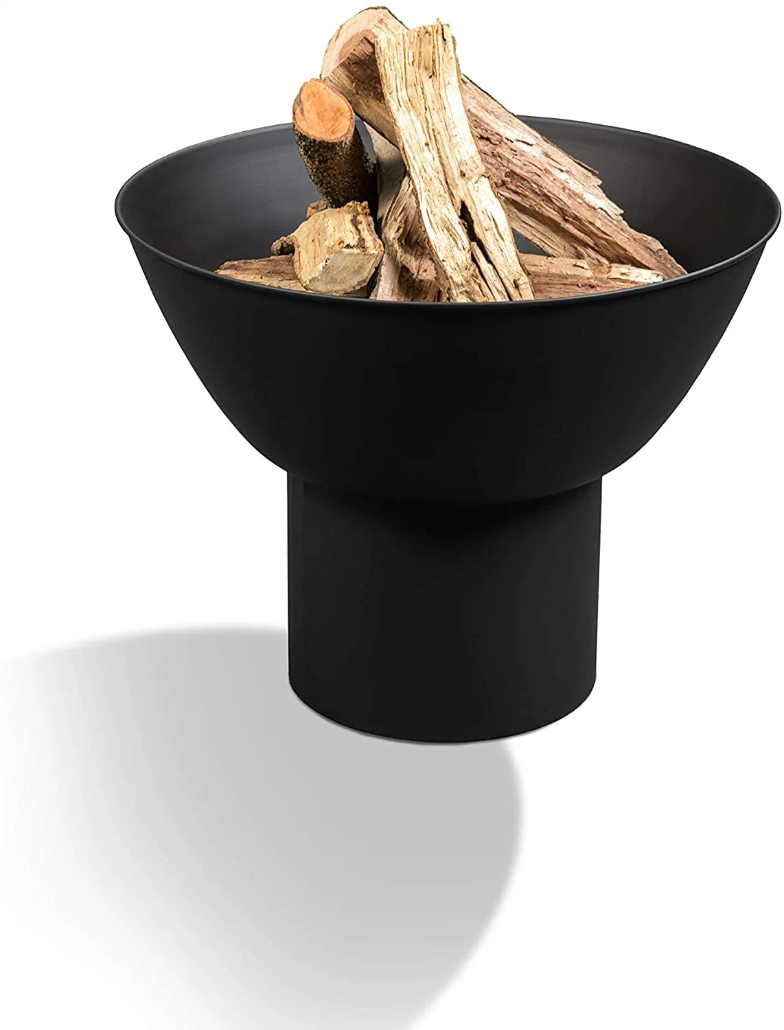 Schwarz beschichtete Oberfläche Feuerstelle Deep Fire Bowl für Camping