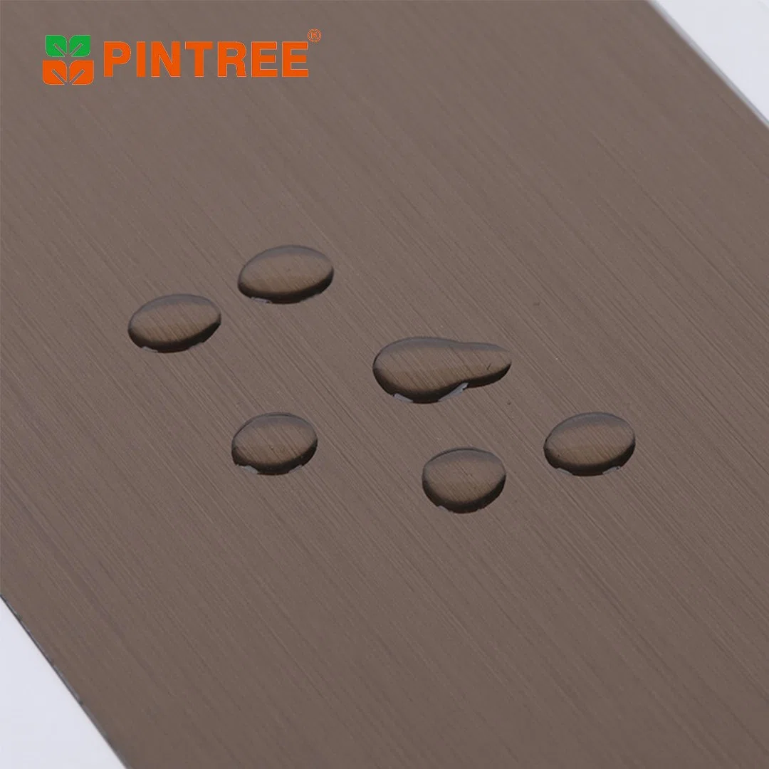 10% de descuento 9mm Laminado Melamina UV brillante PVC acrílico Contrachapado de tablero de MDF revestido para decoración de muebles de armario