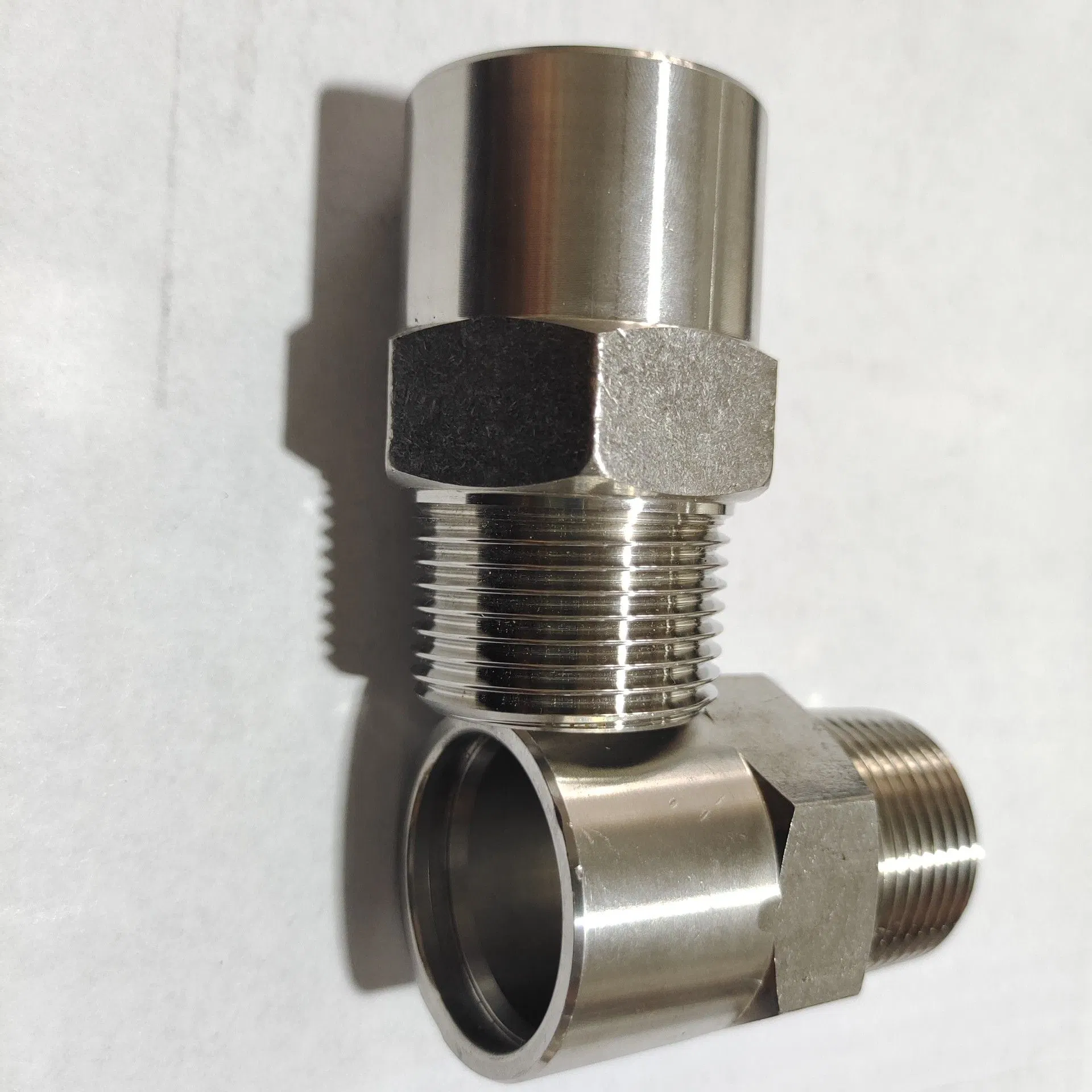 Customized Stainless Steel Cold Heading Parts, Hexagon Joints, Hardware for Spraying Machine