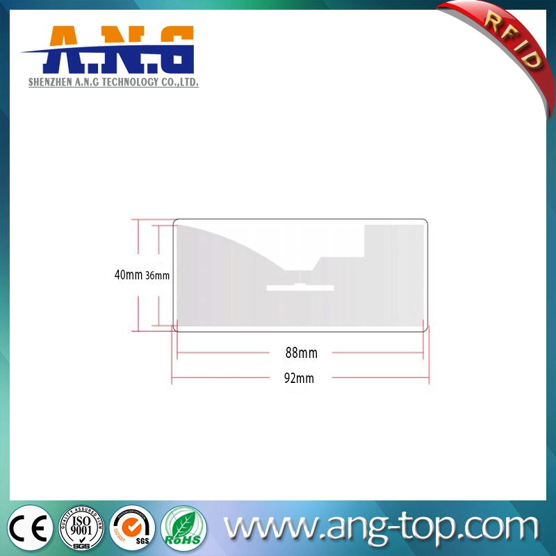 860~960MHz RFID UHF de PVC con adhesivos de la etiqueta del parabrisas del vehículo