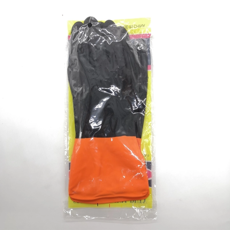 Waterproof Washable Textured Grip Sun Brand Heavy Duty Rubber Gloves