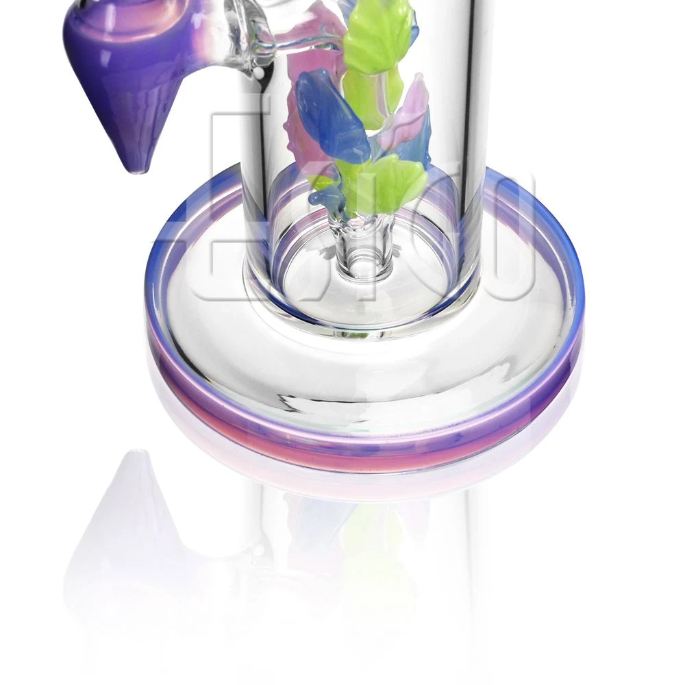 Esigo Vente chaude de verre Slime Couleurs d'été Dabbing Flying Leaf déco Rig pipe à eau en verre Verre Pipe avec bol en verre Accessoires