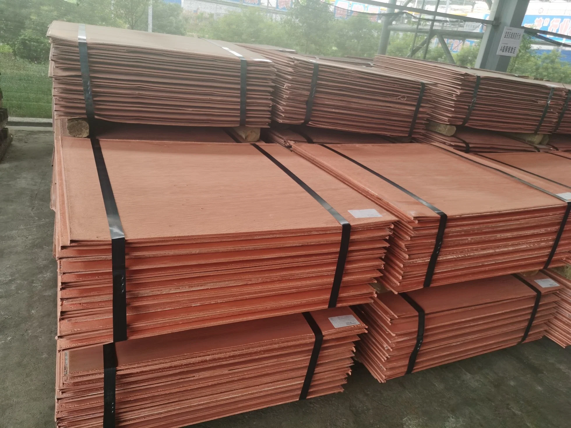 Wholesale Copper Cathodes Plates 99.99% Copper Cathodes Sheets Factory Supplier