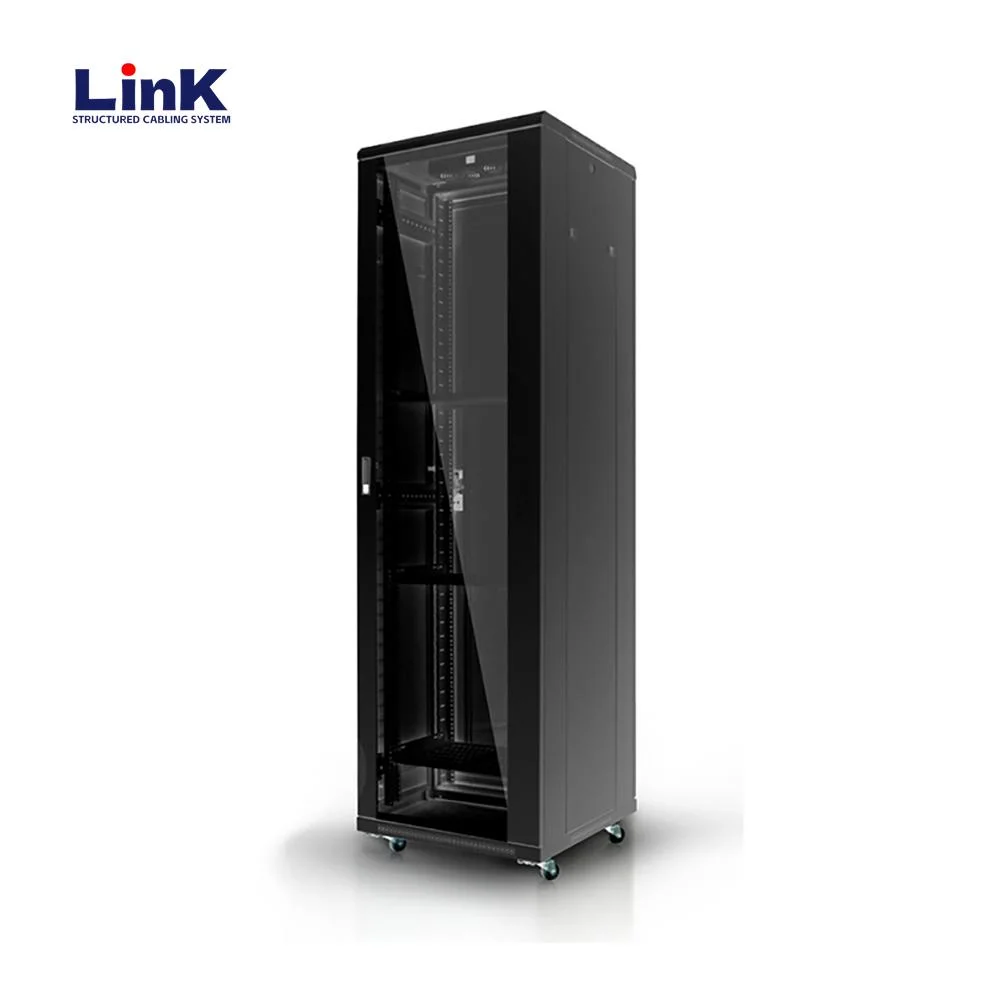 42u Server Rack It Network Equipment Rack Enclosure with Casters Manufacturer