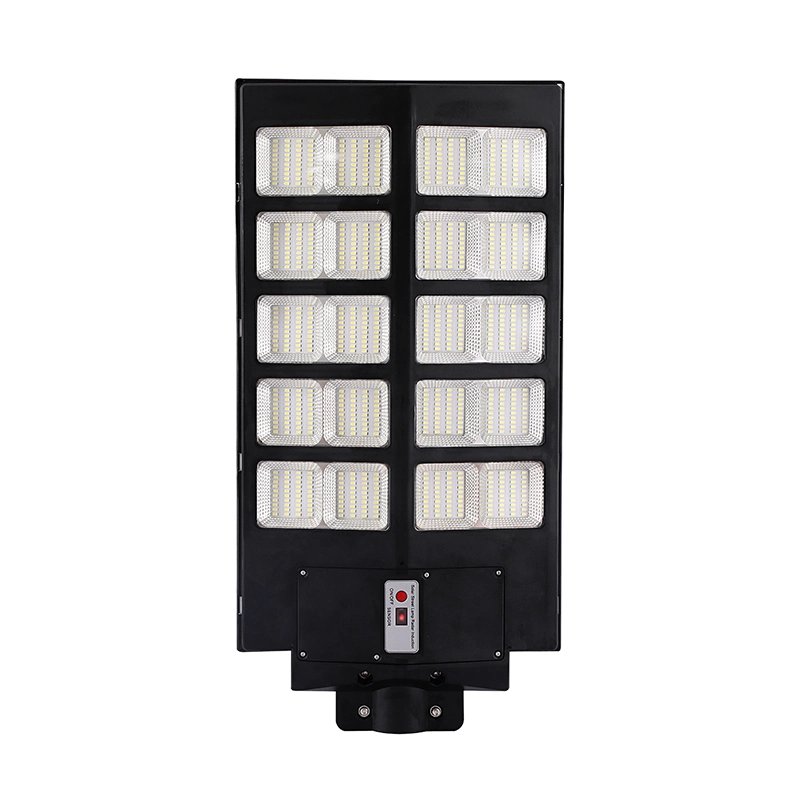 Nuevo sensor de movimiento brillante Luz de calle ABS lámpara LED impermeable IP65 180W 240W 300W exterior todo en uno LED Panel solar Luz de la calle Cell