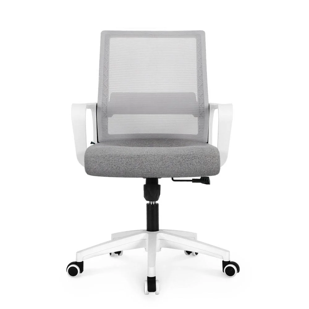 Chaise de bureau pivotante ergonomique en maille avec corps blanc - Solution de bureau