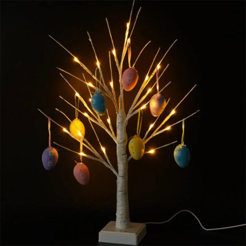 Indoor LED Party Decoration Easter Decoration Crackle Egg Light Tree
