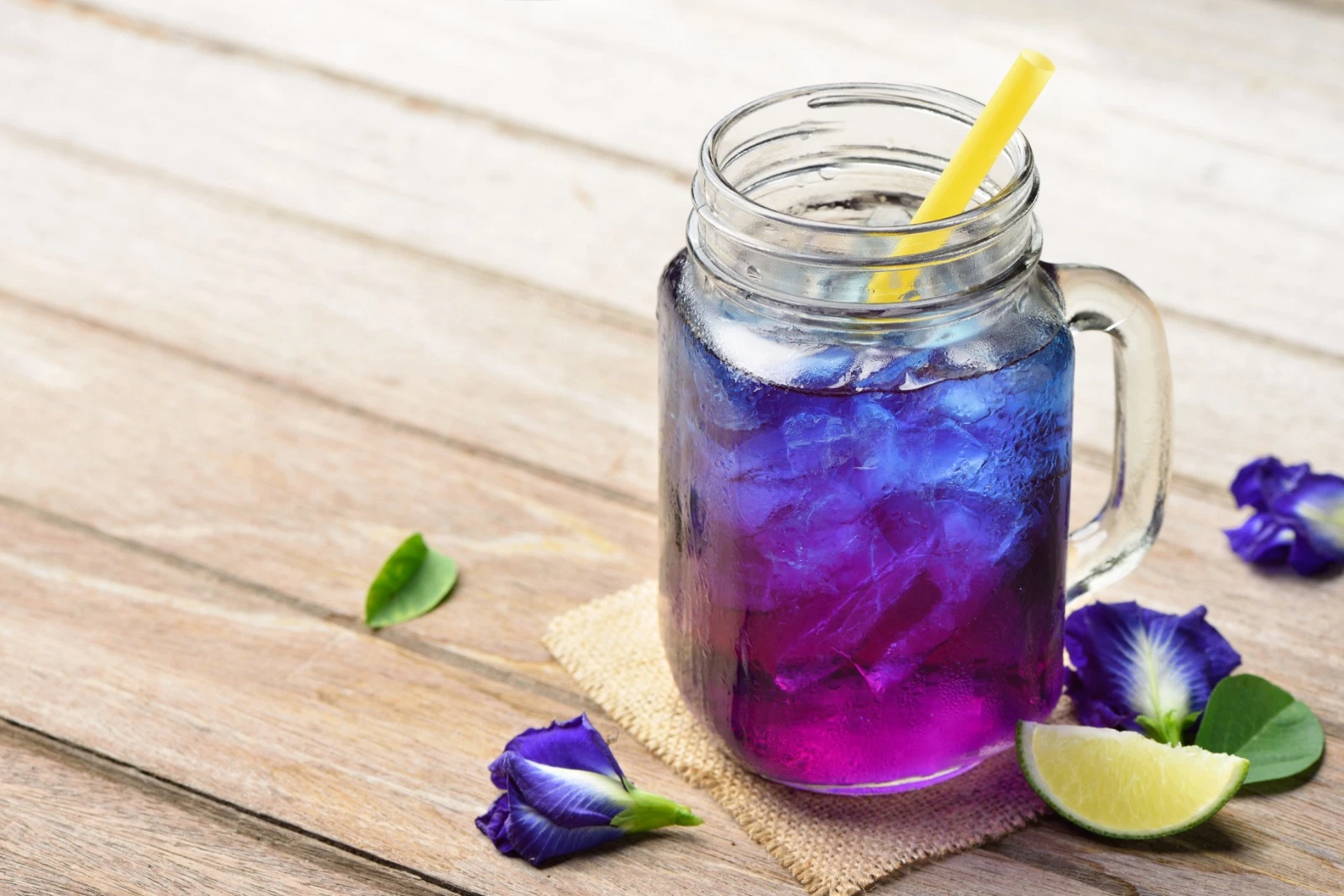 Organic Butterfly Pea Powder USDA & EU Certified Premium Extract From Flower Petals 100% Water Soluble Organic Color