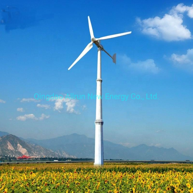 Low Start Wind Speed Horizon Blade Fiber Wind Generator 10kw Also Called Wind Power