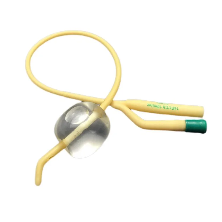 Disposable Tiemann Latex Foley Catheter with with Balloon