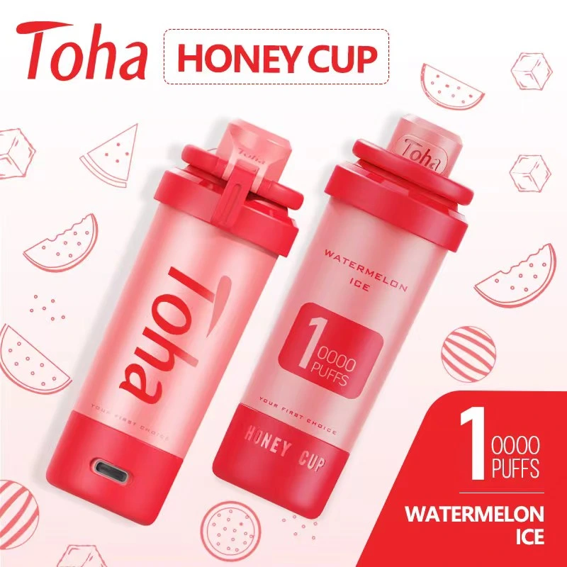 Toha Honey Cup 10000 Puff Zbood OEM ODM Malaysia 30mg Titan Disposable 12K Vpro Akso Igo Zigarette Disposable Vape