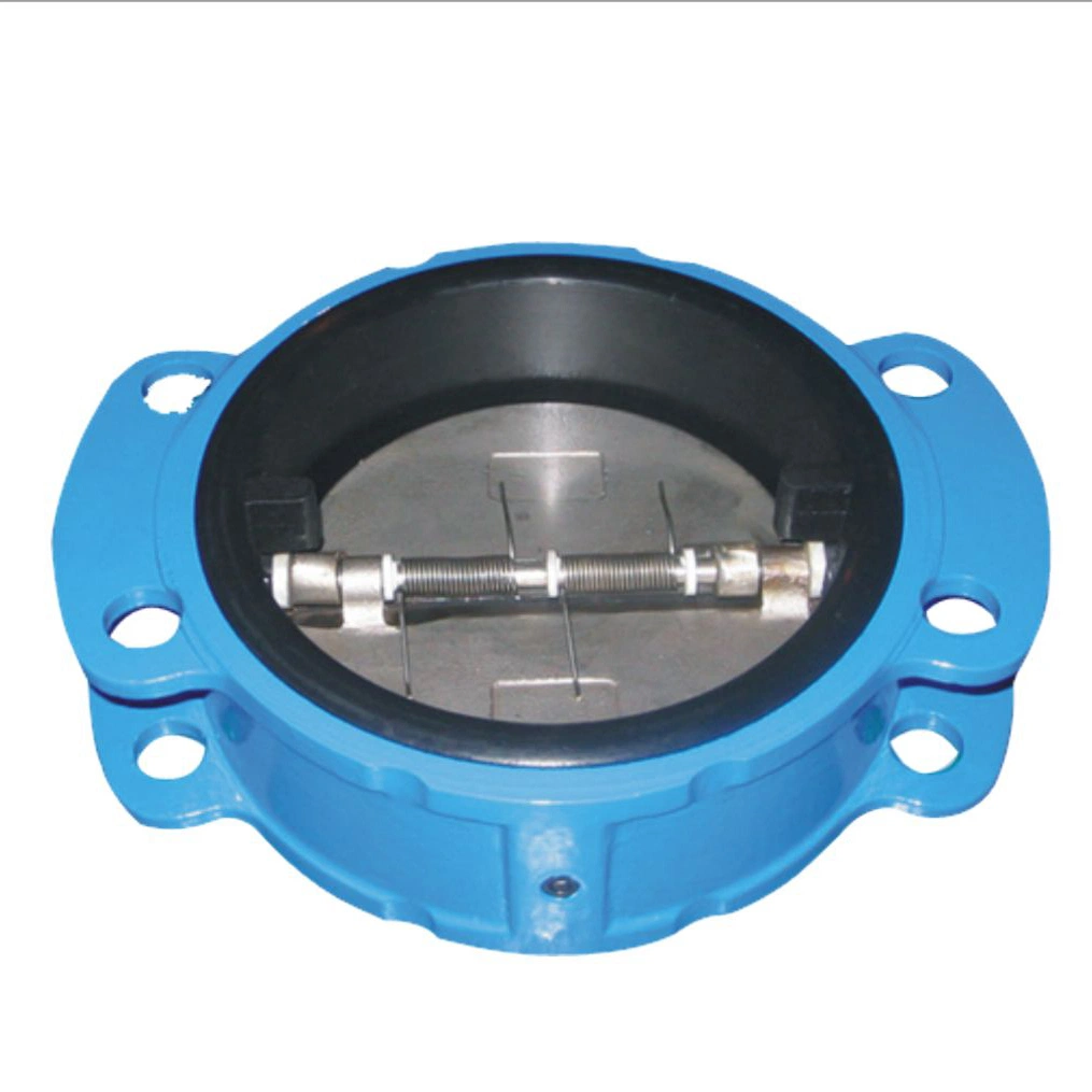 ISO5752 API594 Rubber Full Lining Butterfly Type Wafer Check Valve Di Ci Ss Body