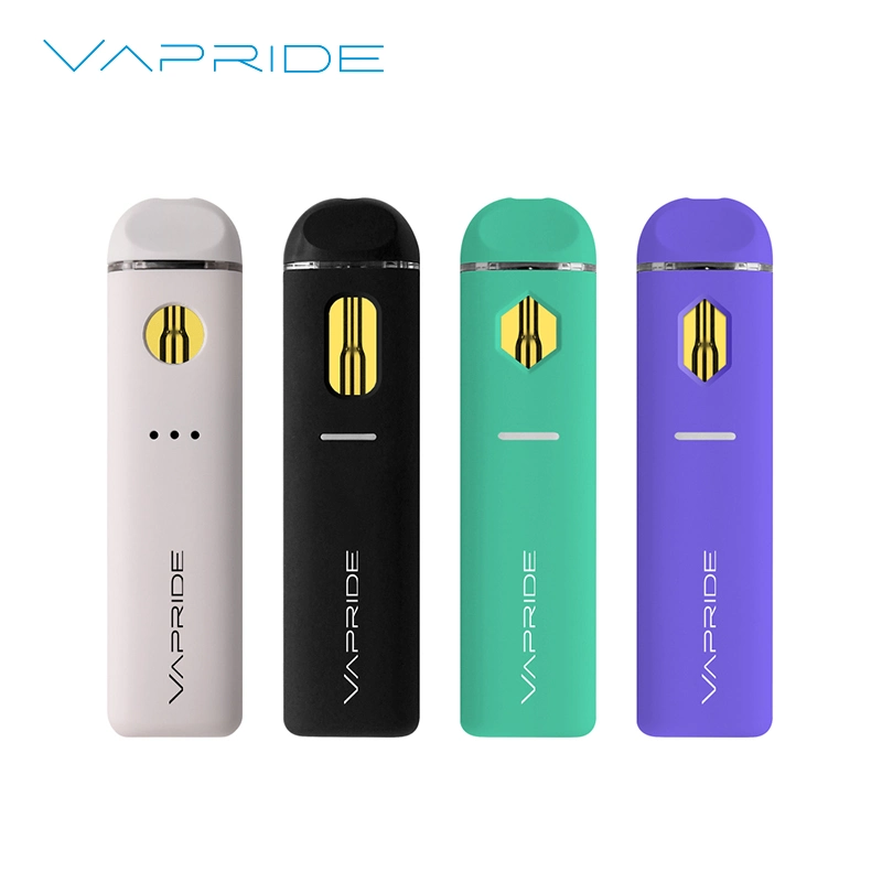 Flat Ceramic Coil Vape Pen Hhc 2ml 1ml Vapride Vp100 Pod Disposable/Chargeable