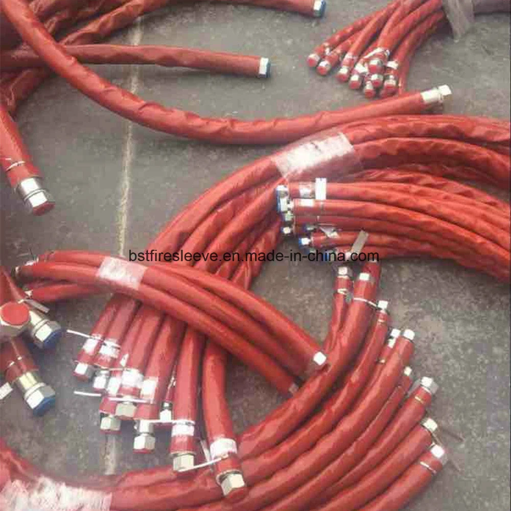 Molten Metal Splash Radiant Heat Abrasion Resistant High Temperature Protection Materials Fire Sleeve Silicone Braided Insulation Hose Fiberglass