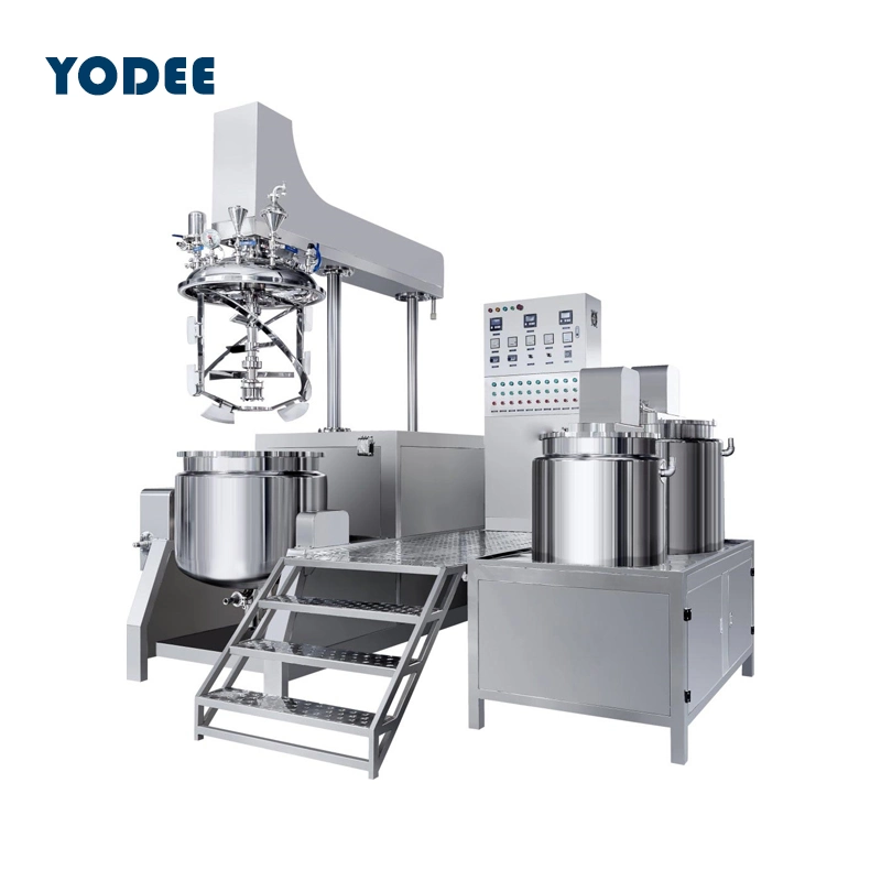 Manufacturing Vacuum Homogenizer Emulsifier Hydraulic Lifting Ointment Mayonnaise Making Machine