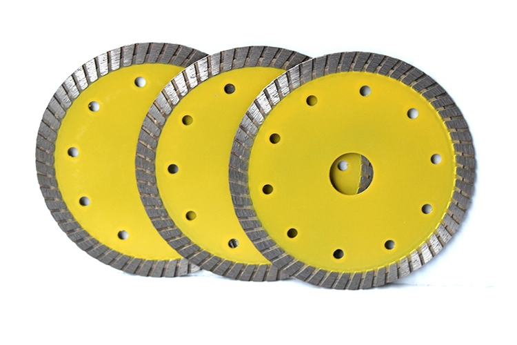 Hot Press Sintered Diamond Blade, Small Diameter Turbo Rim Diamond Blade for Cutting Stones & Granite