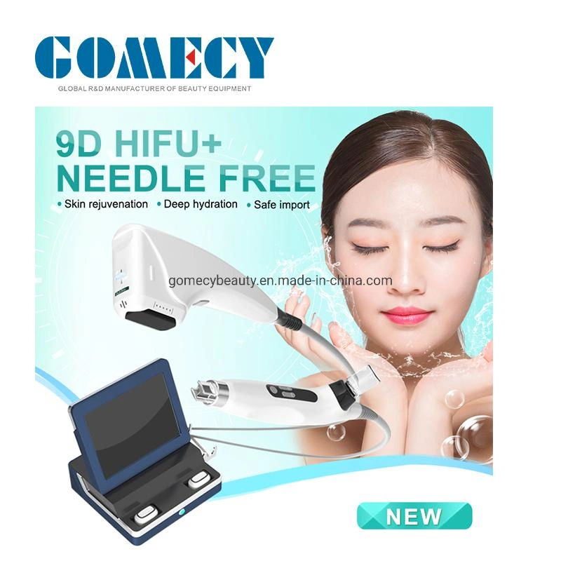 2 in 1 Hifu 9d Needle Free Mesotherapy Skin Tightening Wrinkle Remover Facial Beauty Machine