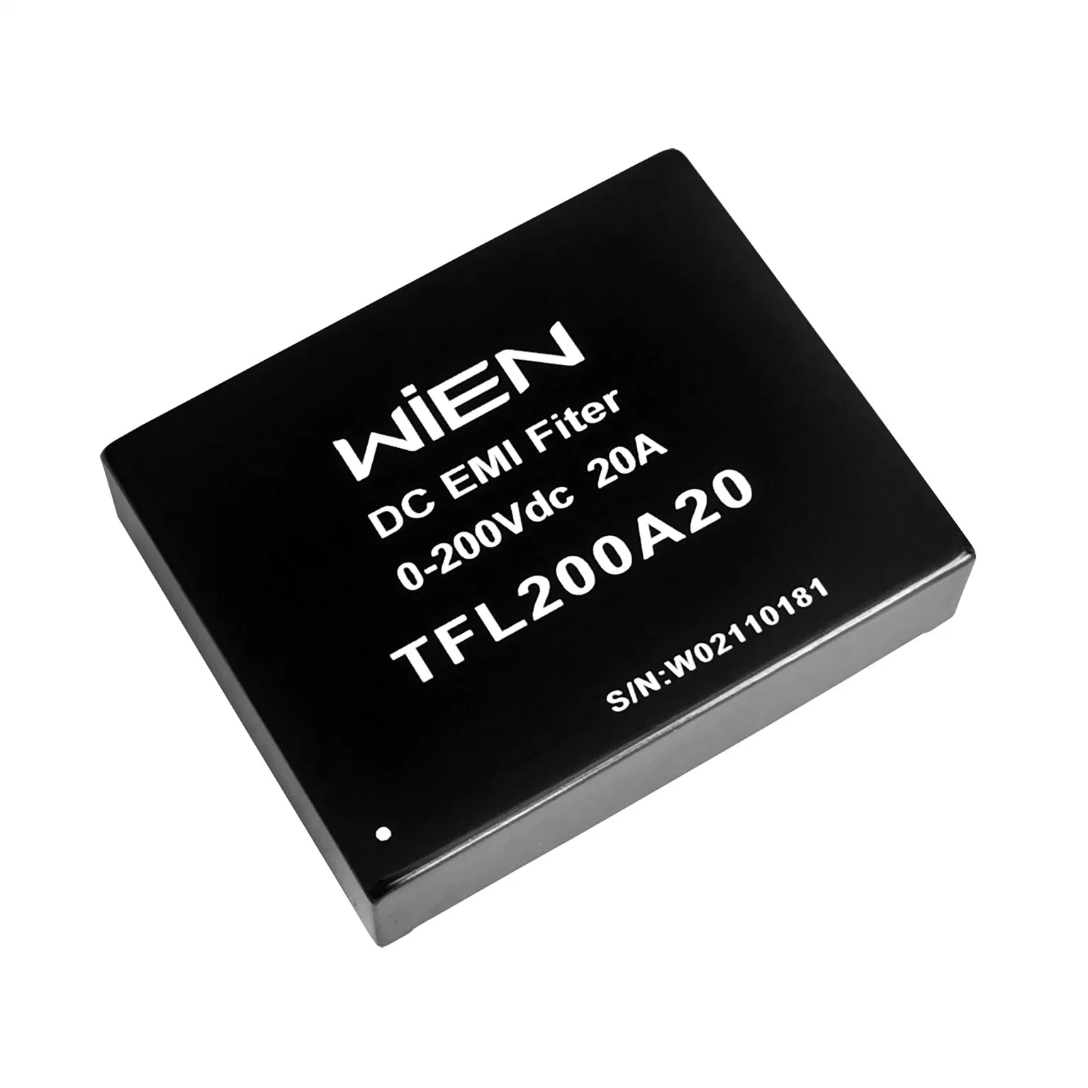 1A à 20Un DC filtre EMI, jusqu'à 100V ou 200V permanent d'entrée avec 1500Vcc de l'isolement et de conception de cas de métal.