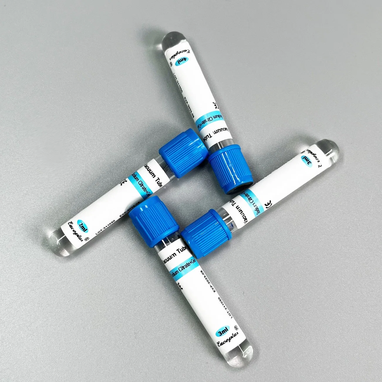 Siny Manufacture Gel&Sodium Citrate Use Medical Plain Blue Cap Disposable Vacuum Blood Tube