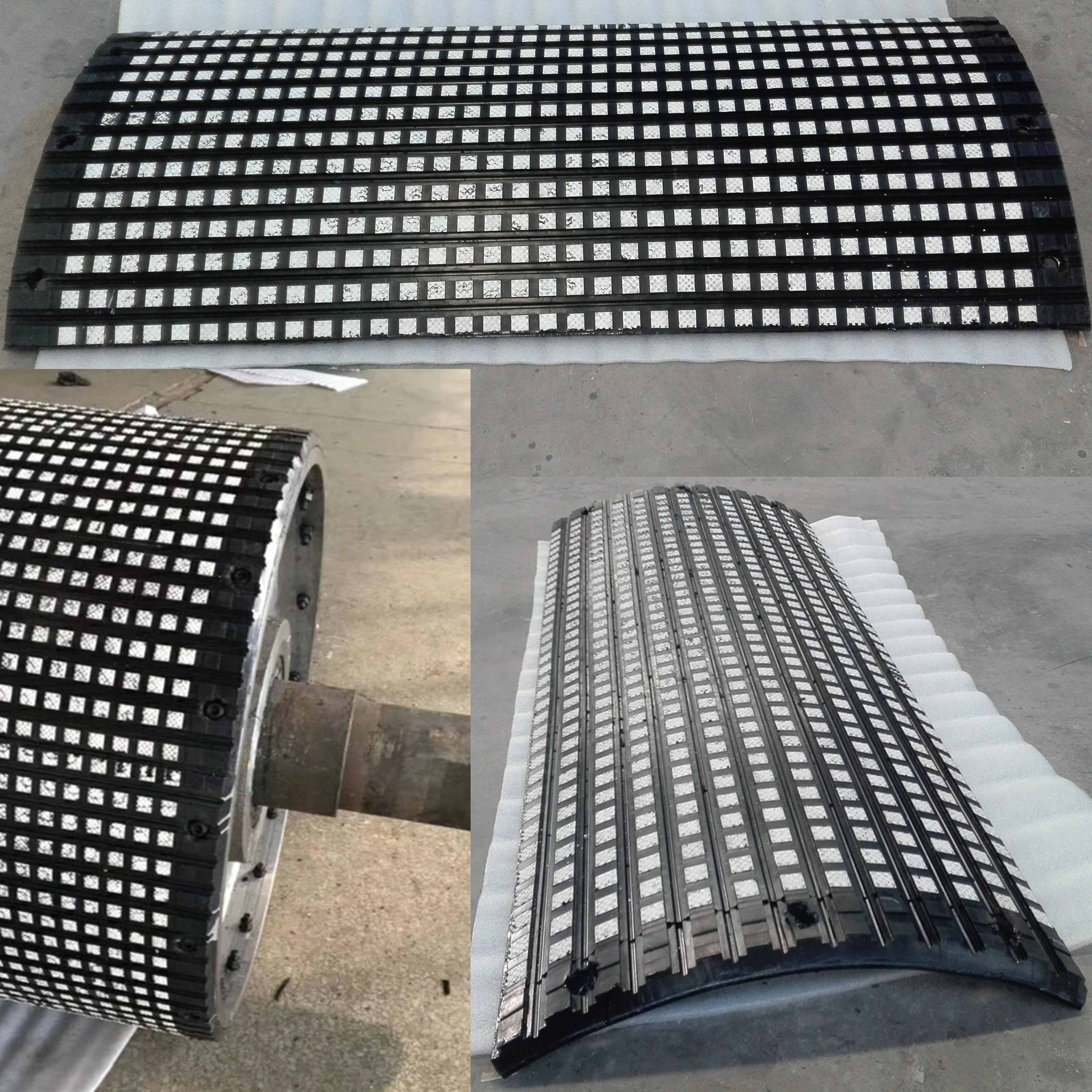 Rubber Diamond Pulley Lagging Ceramic Rubber Sheet with Cn Layer