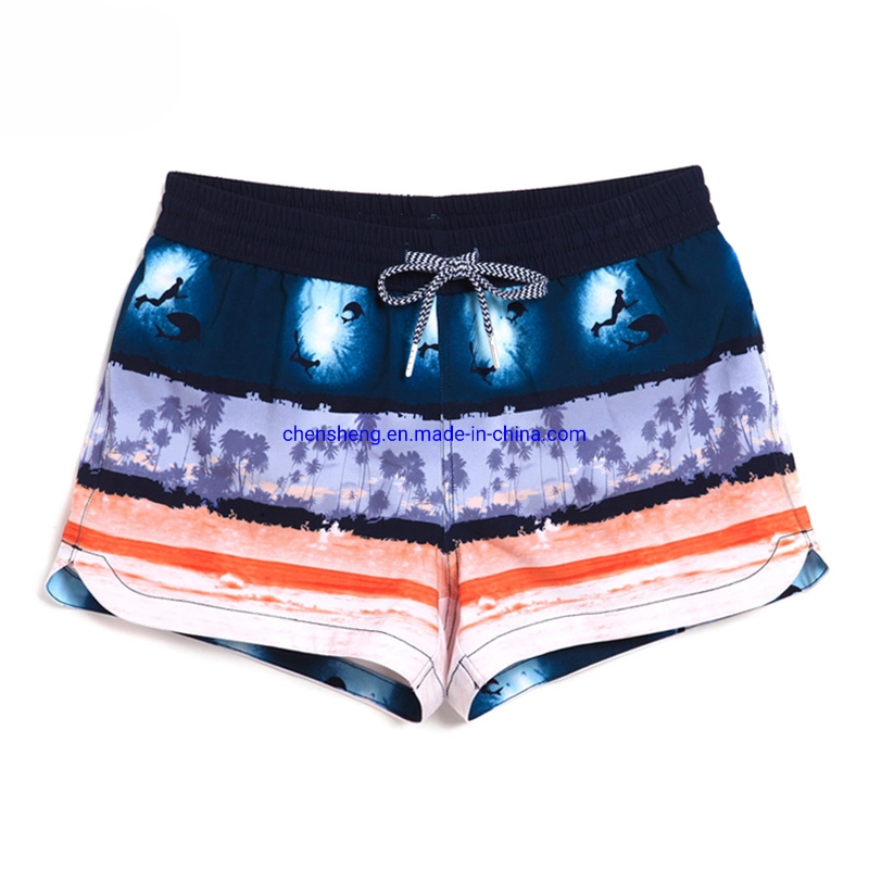 Commerce de gros Mesdames Summer Beach Surf Shorts lâche Maillot de bain court de sublimation de la sueur Conseil Conseil Shorts