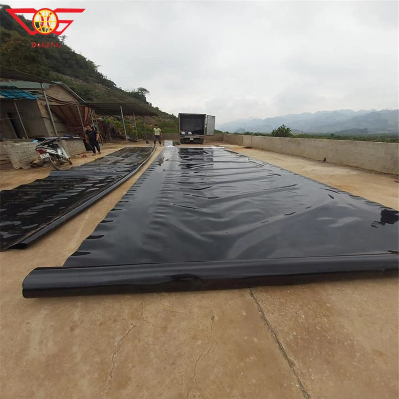 La norma ASTM impermeables Geomembrana HDPE resistente al agua para el relleno de la presa de relaves mineros de biogás el lago de los peces de granja de Camarón Pond Liner Precio Fabricante