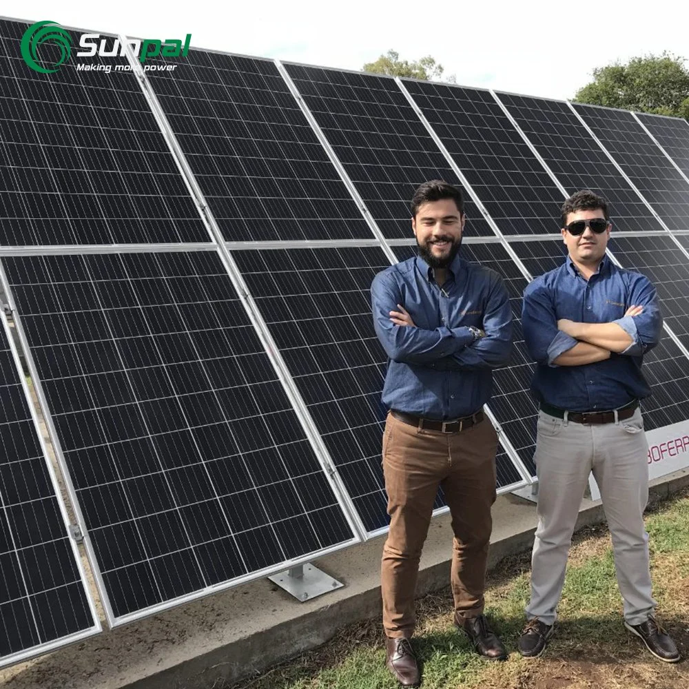 Módulo de energía solar de celda completa Sunpal 48 voltios 400 vatios 445W 440W Mono Crystaline Solar Panel en Europa mercado con 25 años de garantía