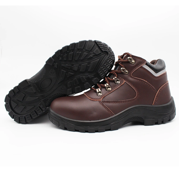 China Manufacturer CE Certifaction Base on Smooth Leather Safety Shoes