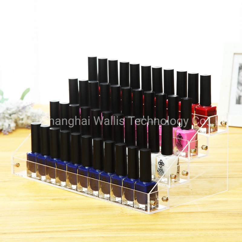 Acrylic Transparent Nail Polish Rack Disassembly 6-Layer Cosmetic Display Stand Vertical Desktop Finishing Box Storage Box