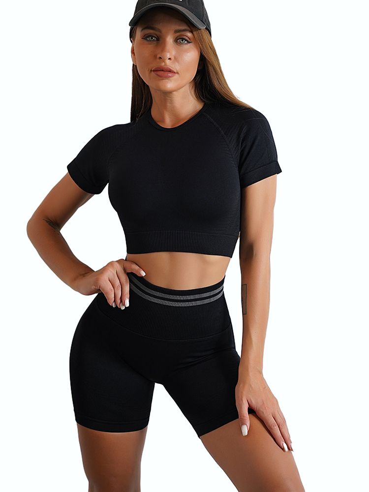 Wholesale/Supplier Scrunch Fitness Sets Yoga Activewear Sets Fitness Scrunch Yoga Sets