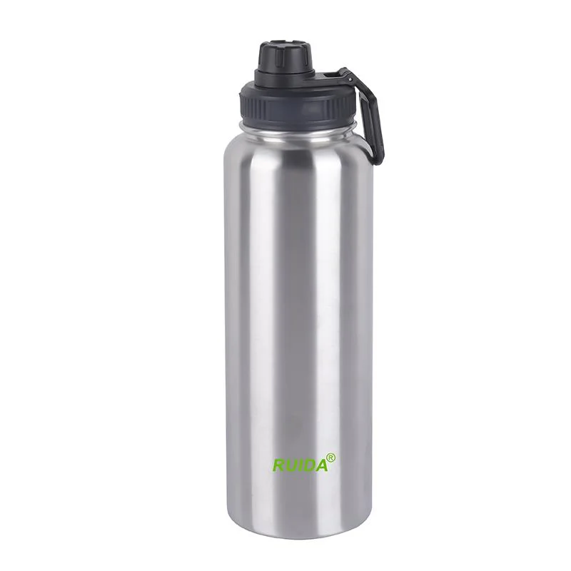 Custom Logo or Color Stainless Steel Water Bottle Travel Water Flask with Handle