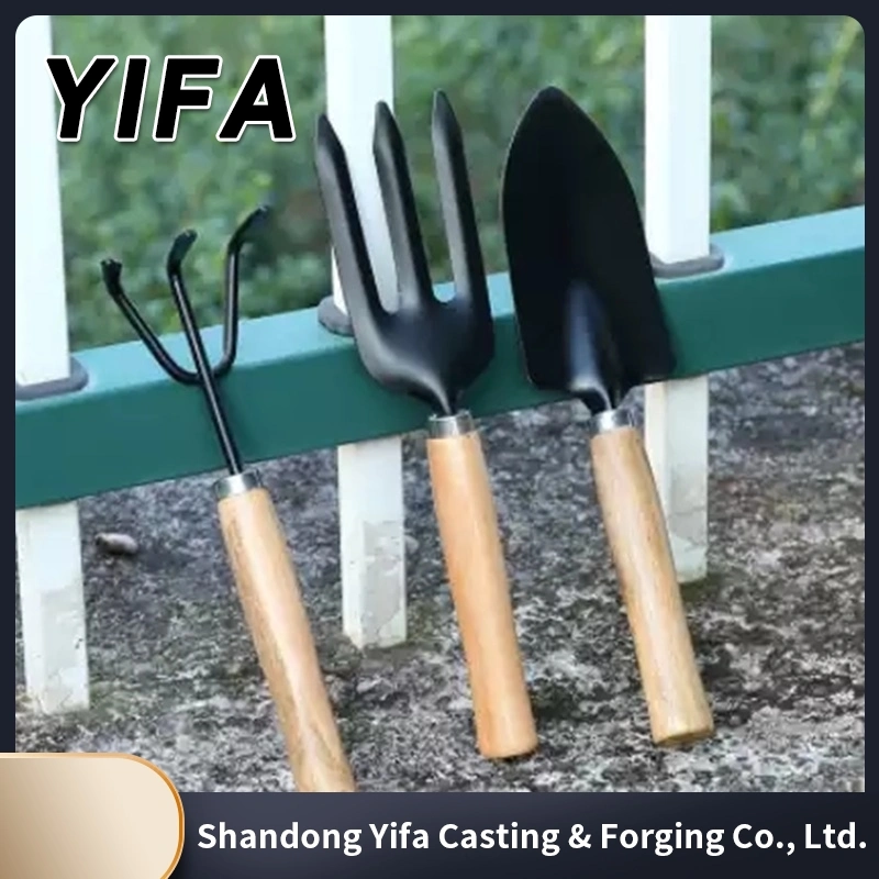 Gardening Five-Piece Wooden Handle Plastic Spraying Planting Loose Soil Shovel Beech Garden Outdoor Tools Garden Shovel