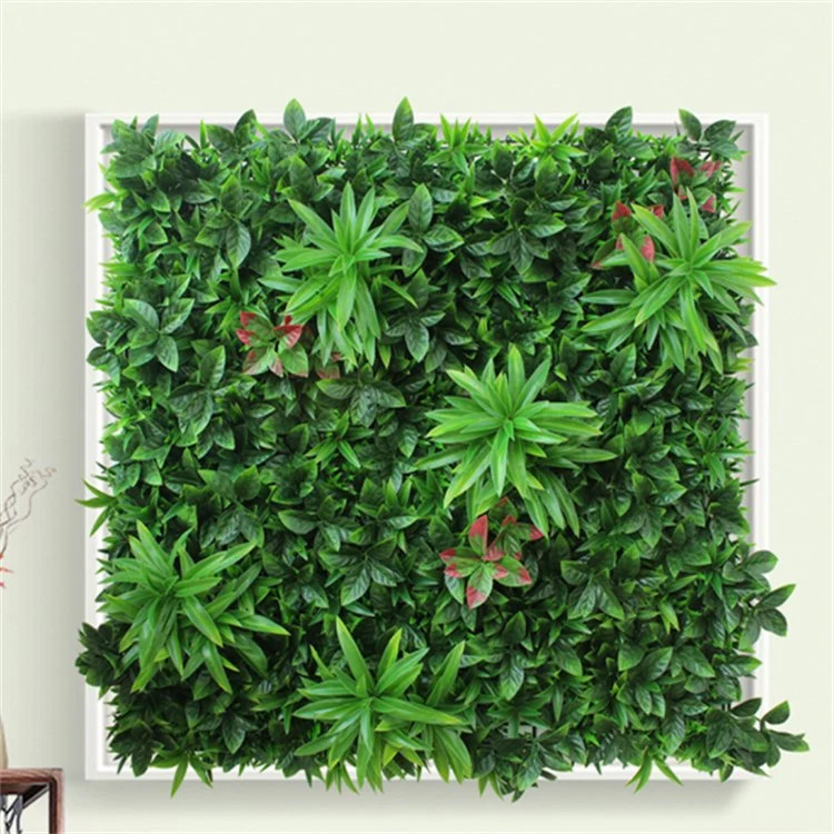 Contacto para libre muestra de verdor vertical Verde pared Artificial vertical Pared de hierba Fake Wall Hang planta artificial