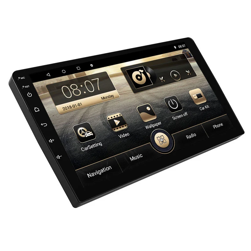 Ecrã táctil Universal Car Android DVD Video Multimedia Bt FM Rádio auto de áudio 1DIN 7 polegadas Android GPS Car MP5 Player