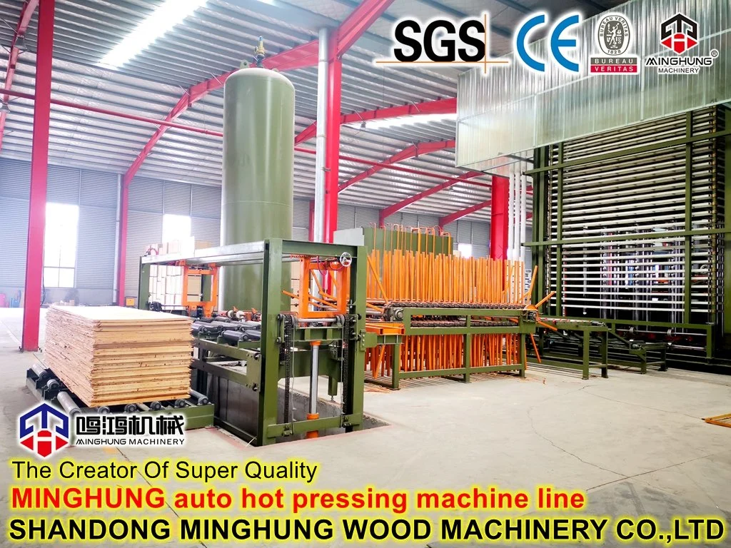 Automatic Hydraulic Plywood Hot Press Machine with Loading for Plywood Machinery