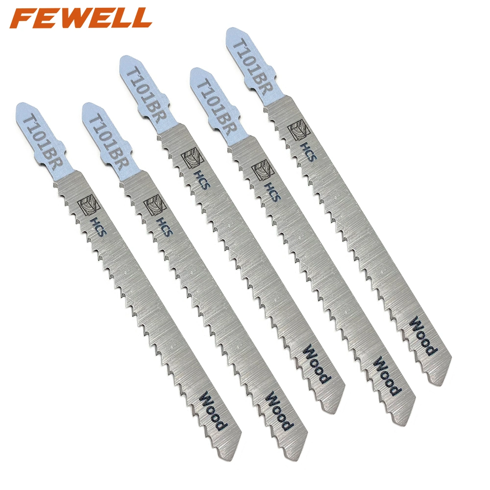 5PCS Woodworking Tools Hcs T101br Jig Saw Blade Set for Wood Cutting