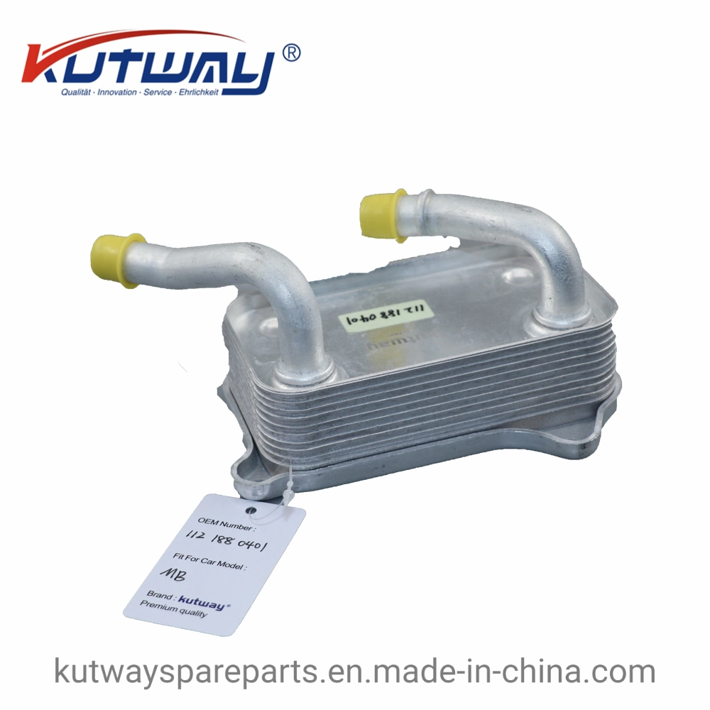 Radiador de aceite de motor Kutway refrigerador para Mercedes-Benz 1121880401 1121800311 112 188 0401 112 180 0311 Benz Benz piezas de repuesto piezas de motor de Auto Partes