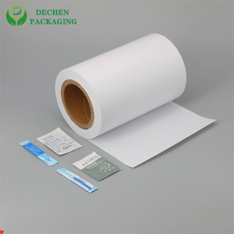 White Rolling Sugar/Papper/Salt Sachet Coatedpaper PE Pape/Poly Coated Paper Roll for Packing Sugar