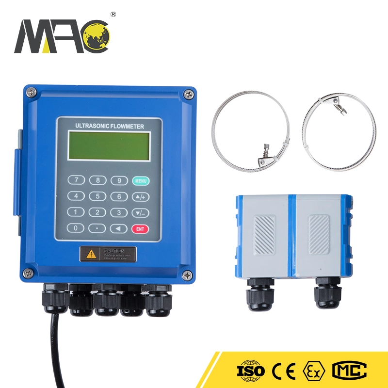 Waterproof Flexim Inline Ultrasonic Flowmeter Flow Meter Sensor