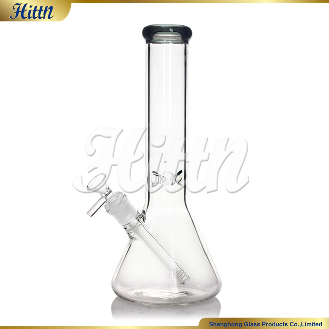 Wholesale 12.2 Inches Colorful Mouthpiece Beaker Water 14mm Bowl Downstem Classic Glass Smoking Pipe Electric Hookah Lighter