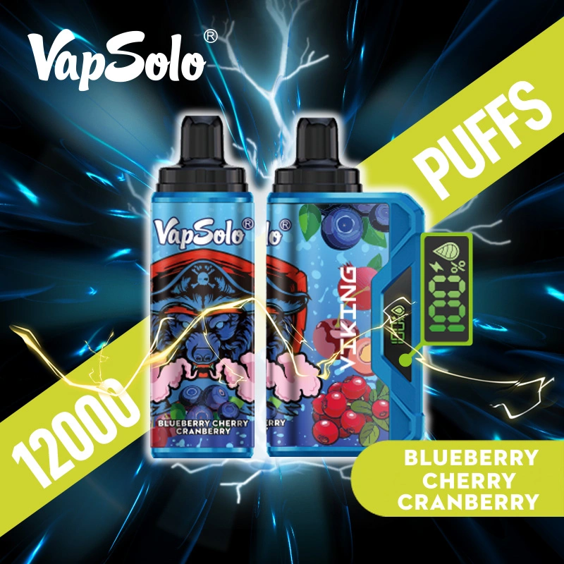 Original Vapsolo 12000 Puff en gros Vape cigarette électronique jetable 10 Parfum Vape