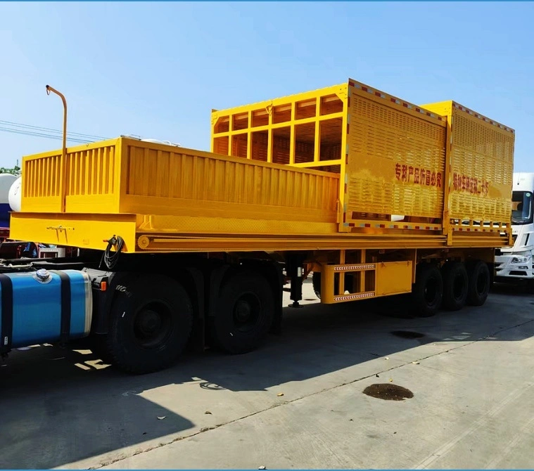 Excavator/Crawler Crane/Machinery Transport Low Loader Bed Semi Trailer with 2 to 4 Axles