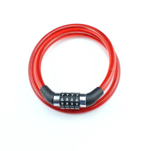 4 Code Combination Steel Cable Bicycle Lock (YH1220)