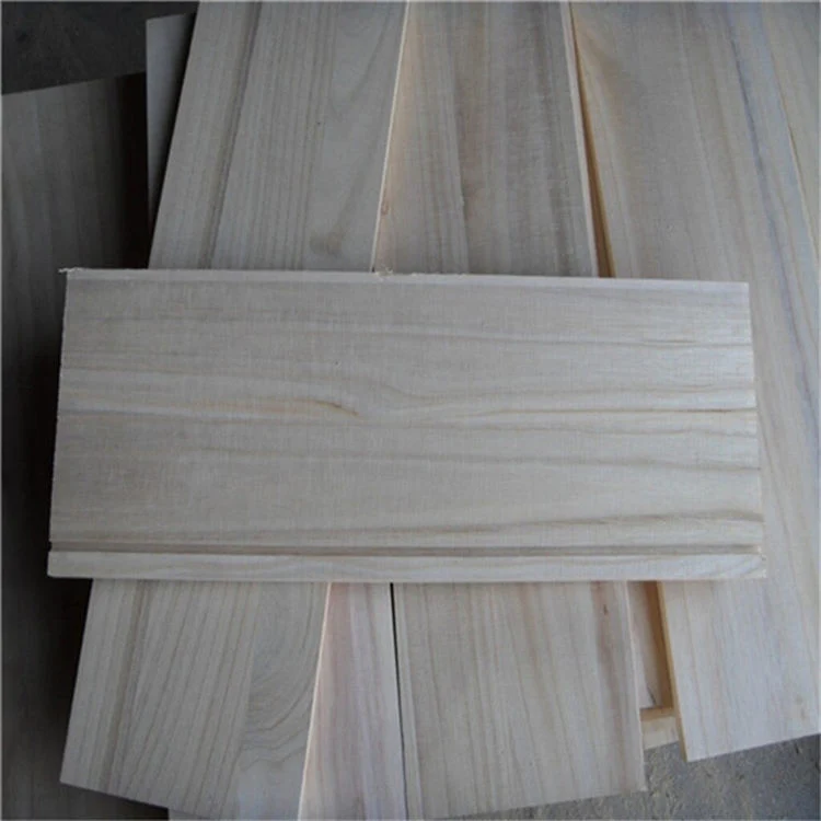 Customized Ab Grade Factory Supplier Thin Wood Strips Natural Paulownia Wood Suppliers