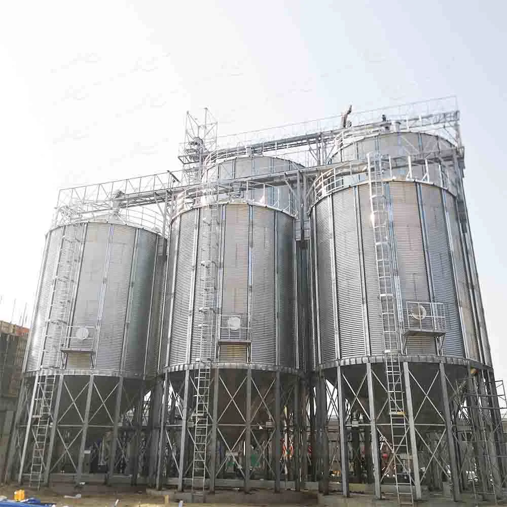 Maize Seed Wheat Storage Silo System Price Cost Farm Storage Corn Rice Grain Steel Silo for Sale