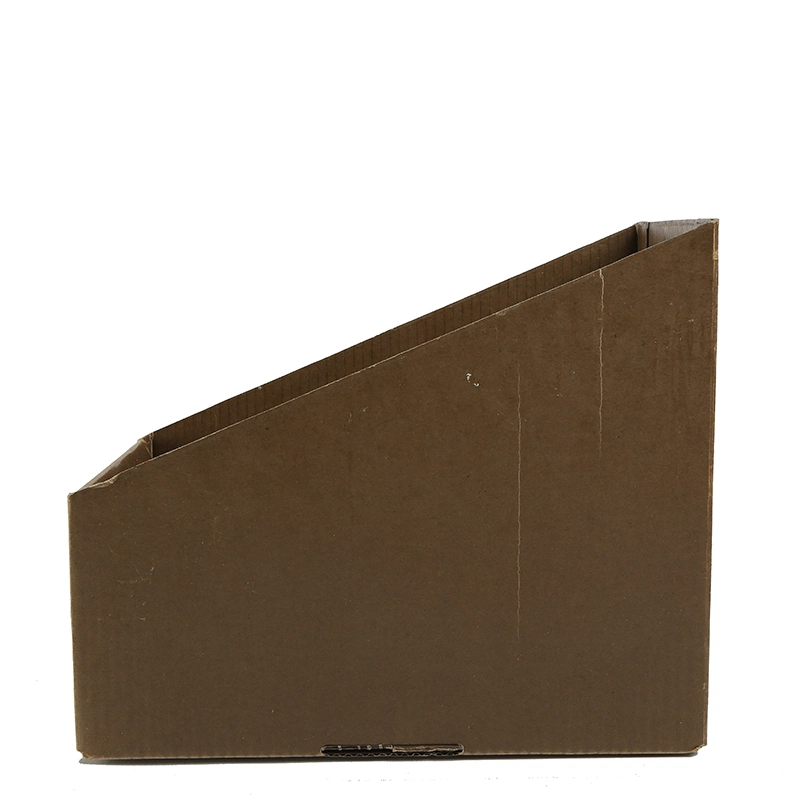 Biodegradable Kraft Stand up Zip Pouch Brown Kraft Paper Box with Handle for Holiday