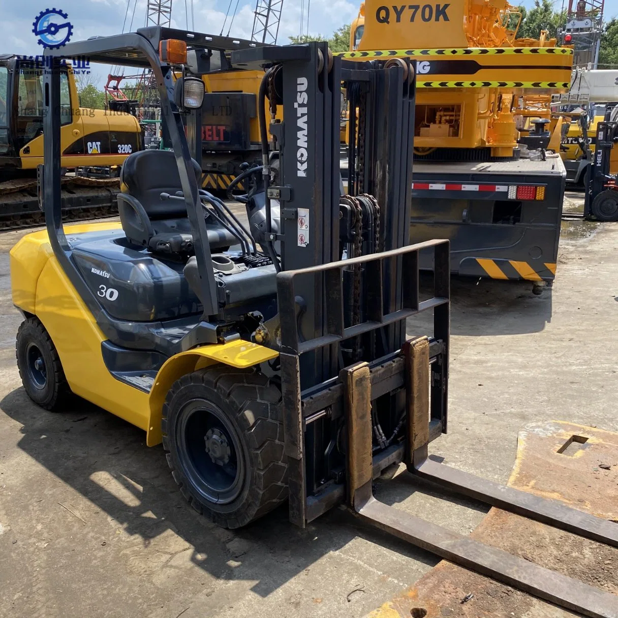 Used Original Japanese Imported Komatsu 16th Generation 3 Ton Forklift Three-Door Framefd30t-16 Model, The Highest Rise 4.5 Metersdiesel Forklift for Sale